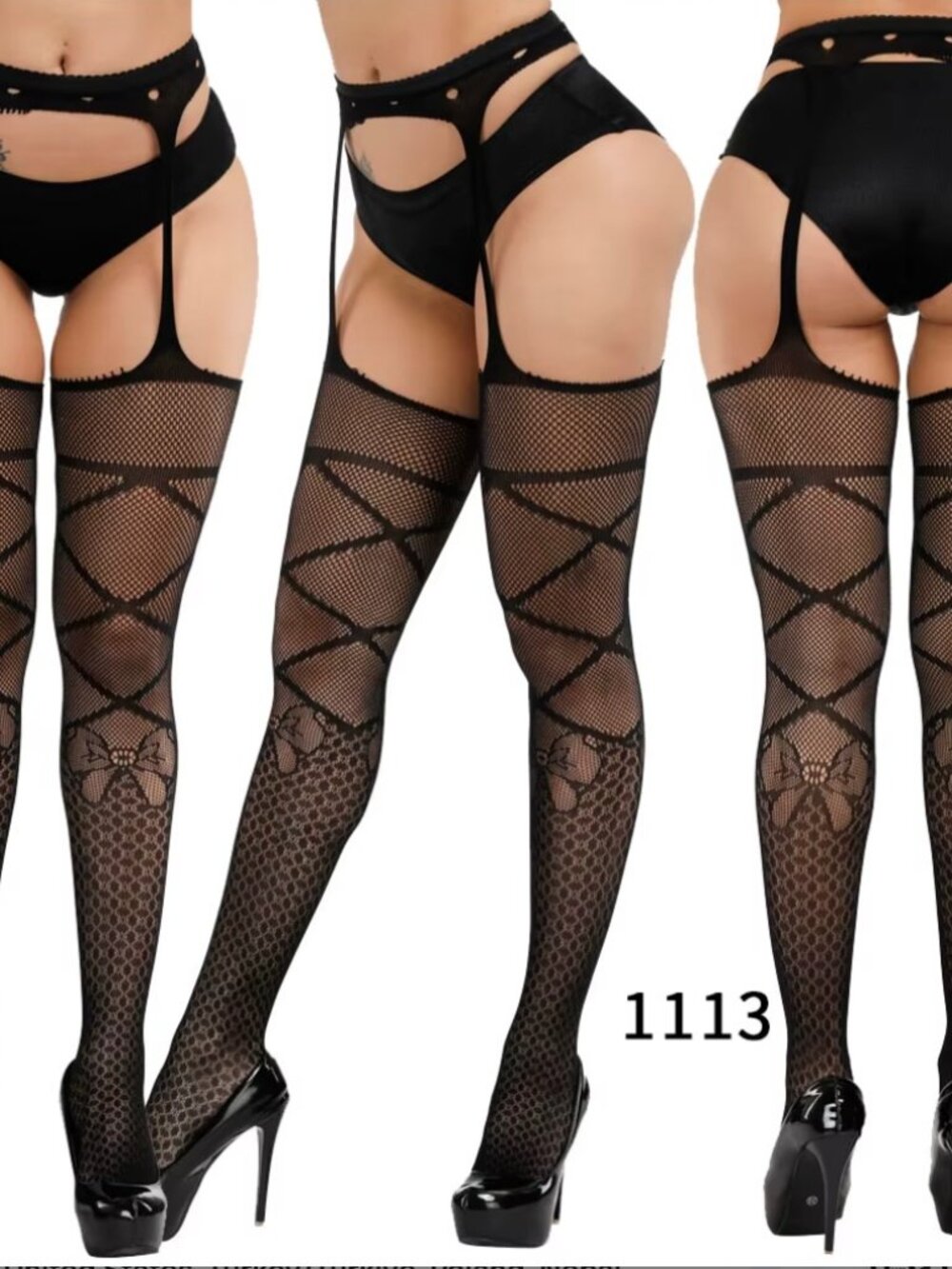 Gothic Lolita EGL Coquette Victorian Vampire Vkei Tie Bow Garter Stockings